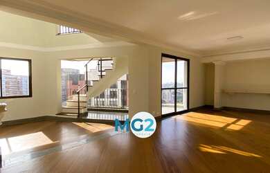 Imagem: O apartamento na cobertura possui 4 Dormitórios, 5 Banheiros