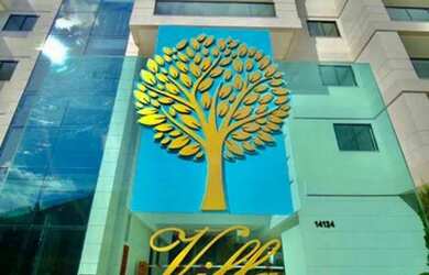 Imagem: O apartamento possui 1 Dormitório, 1 Banheiro, 1 Vaga na garagem