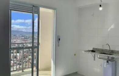 Imagem: O apartamento possui 1 Dormitório, 1 Banheiro, 1 Vaga na garagem