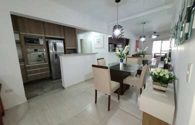 Imagem 2: Apartamento á venda semi novo todo mobiliado na Vila Tupi - Praia Grande - SP