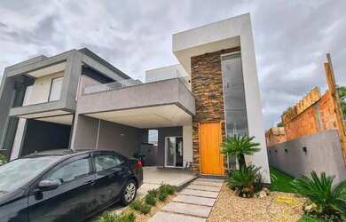 Imagem: A casa em condomínio possui 3 Dormitórios, 3 Banheiros, 2