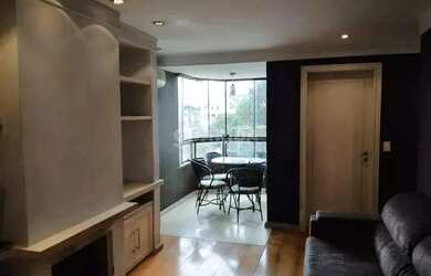 Imagem: O apartamento possui 1 Dormitório, 1 Banheiro, 1 Vaga na garagem