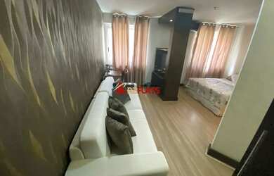 Imagem: O studio possui 1 Dormitório, 1 Banheiro, 1 Vaga na garagem