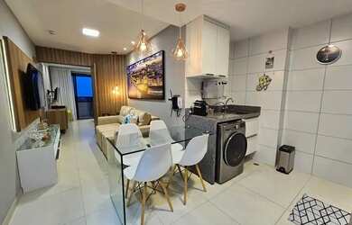 Imagem: O apartamento possui 1 Dormitório, 1 Banheiro, 1 Vaga na garagem