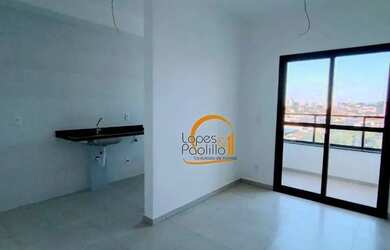 Imagem: O apartamento possui 1 Dormitório, 2 Banheiros, 1 Vaga na garagem