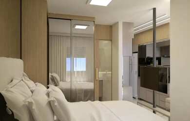 Imagem: O studio possui 1 Dormitório, 1 Banheiro, 20m² de Área, Imóvel