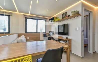 Imagem: O apartamento possui 1 Dormitório, 1 Banheiro, 26m² de Área