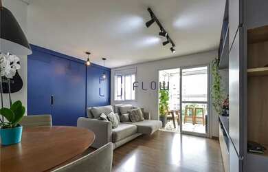 Imagem: O apartamento possui 1 Dormitório, 1 Banheiro, 1 Vaga na garagem