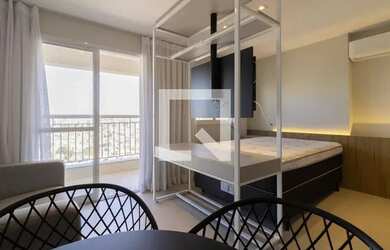 Imagem: O studio possui 1 Dormitório, 1 Banheiro, 1 Vaga na garagem