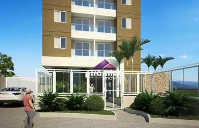 Imagem: O apartamento possui 1 Dormitório, 1 Banheiro, 1 Vaga na garagem