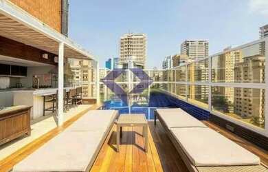 Imagem: O apartamento na cobertura possui 3 Dormitórios, 5 Banheiros