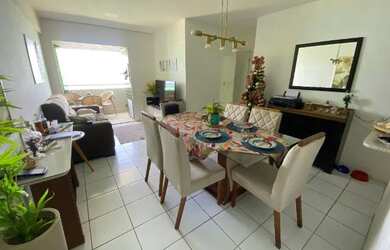 Imagem 4: Apartamento de Frente Para o Mar no Janga - 3 Quartos - Piscina - Varanda...