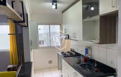 Imagem: O apartamento possui 2 Dormitórios, 1 Banheiro, 1 Vaga na garagem