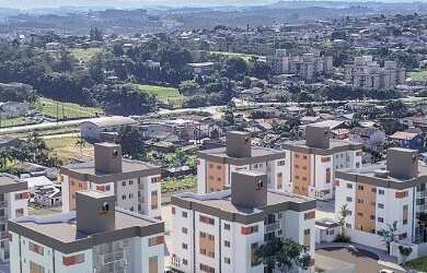Imagem: O apartamento possui 3 Dormitórios, 2 Banheiros, 1 Vaga na