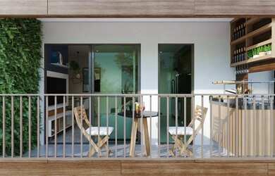 Imagem: O apartamento possui 2 Dormitórios, 2 Banheiros, 1 Vaga na