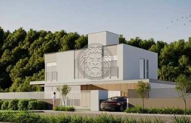 Imagem: A casa possui 4 Dormitórios, 5 Banheiros, 2 Vagas na garagem