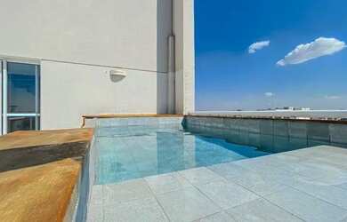 Imagem: O apartamento na cobertura possui 3 Dormitórios, 5 Banheiros