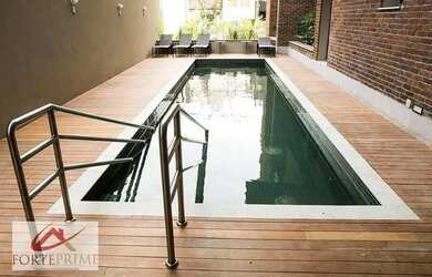 Imagem: O studio possui 1 Dormitório, 1 Banheiro, 1 Vaga na garagem