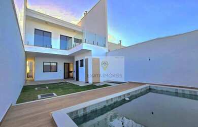 Imagem: A casa possui 4 Dormitórios, 4 Banheiros, 2 Vagas na garagem