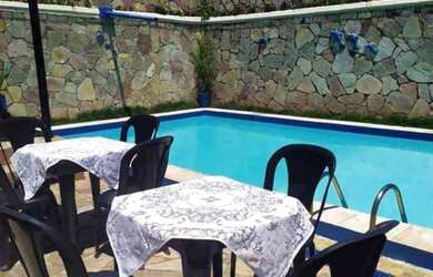 Imagem 14: Espaço para pequenos eventos no Janga com piscina e churrasqueira