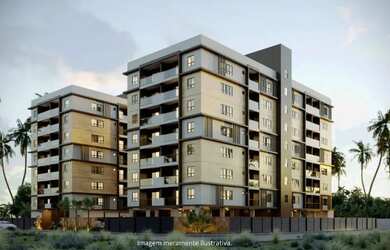 Imagem: O apartamento possui 2 Dormitórios, 2 Banheiros e 52m² de