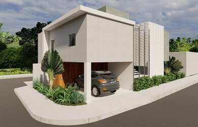 Imagem: A casa em condomínio possui 4 Dormitórios, 5 Banheiros, 2