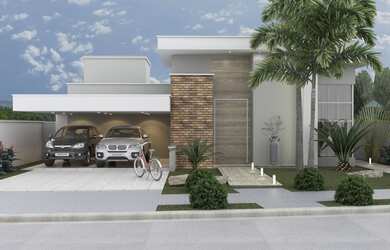 Imagem: A casa em condomínio possui 3 Dormitórios, 4 Banheiros, 4