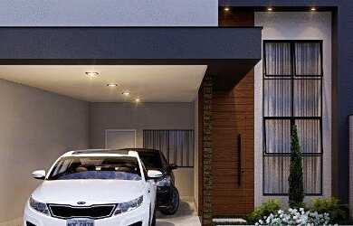 Imagem: A casa possui 3 Dormitórios, 2 Banheiros, 2 Vagas na garagem