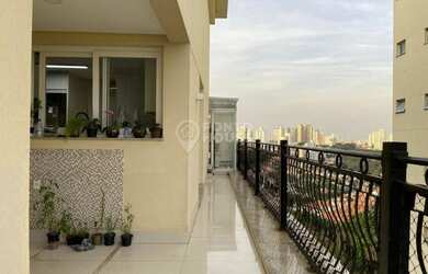 Imagem: O apartamento na cobertura possui 3 Dormitórios, 5 Banheiros