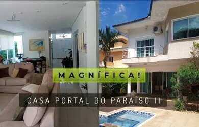 Imagem: A casa em condomínio possui 4 Dormitórios, 5 Banheiros, 4