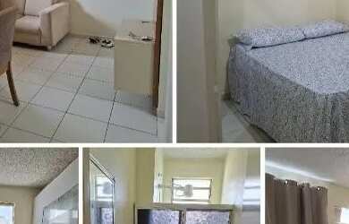 Imagem: O apartamento possui 2 Dormitórios, 1 Banheiro, 1 Vaga na garagem