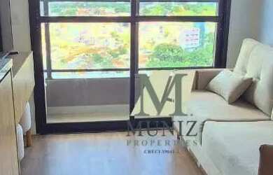 Imagem: O apartamento possui 1 Dormitório, 1 Banheiro, 1 Vaga na garagem