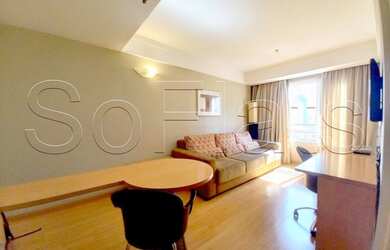 Imagem: O studio possui 1 Dormitório, 1 Banheiro, 1 Vaga na garagem