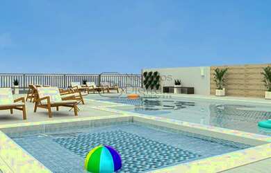 Imagem: O apartamento possui 2 Dormitórios, 1 Banheiro, 1 Vaga na garagem