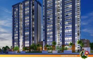 Imagem: O apartamento possui 2 Dormitórios, 1 Banheiro, 1 Vaga na garagem