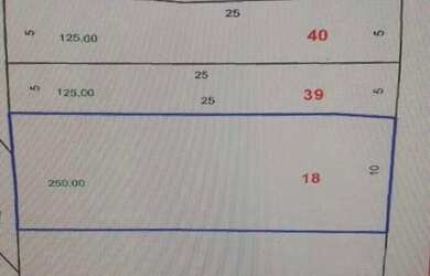 Imagem: O terreno possui 250m² de Área e está localizado em Santa
