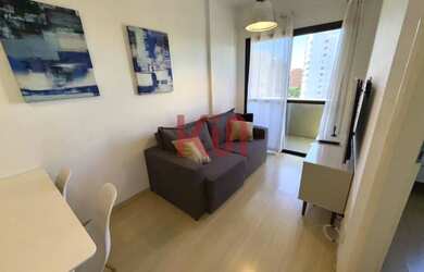 Imagem: O apartamento possui 1 Dormitório, 1 Banheiro, 1 Vaga na garagem