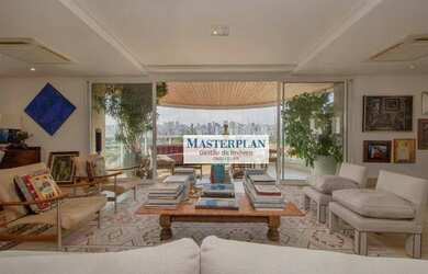 Imagem: O apartamento na cobertura possui 4 Dormitórios, 5 Banheiros