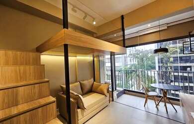 Imagem: O apartamento possui 1 Dormitório, 1 Banheiro, 28m² de Área