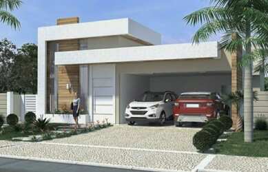 Imagem: A casa possui 3 Dormitórios, 2 Banheiros, 2 Vagas na garagem