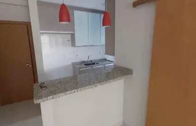 Imagem: O apartamento possui 1 Dormitório, 1 Banheiro, 1 Vaga na garagem