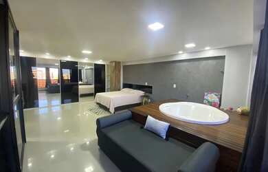 Imagem: O apartamento na cobertura possui 1 Dormitório, 2 Banheiros