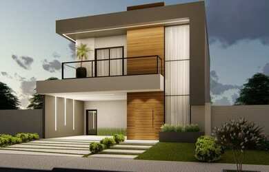 Imagem: A casa em condomínio possui 4 Dormitórios, 3 Banheiros, 2