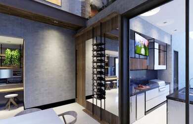 Imagem: A casa em condomínio possui 4 Dormitórios, 5 Banheiros, 4