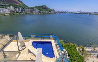 Imagem 7: Lagoa, Cinematográfica e Deslumbrante cobertura duplex, porteira Fechada