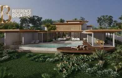 Imagem: A casa possui 5 Dormitórios, 5 Banheiros, 4 Vagas na garagem