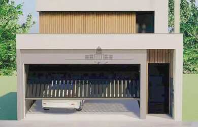 Imagem: A casa possui 3 Dormitórios, 2 Banheiros, 2 Vagas na garagem