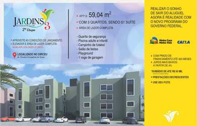 Imagem: O apartamento possui 3 Dormitórios, 2 Banheiros, 1 Vaga na