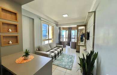 Imagem: O apartamento possui 1 Dormitório, 1 Banheiro, 1 Vaga na garagem