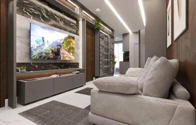 Imagem: O apartamento possui 2 Dormitórios, 3 Banheiros, 2 Vagas na